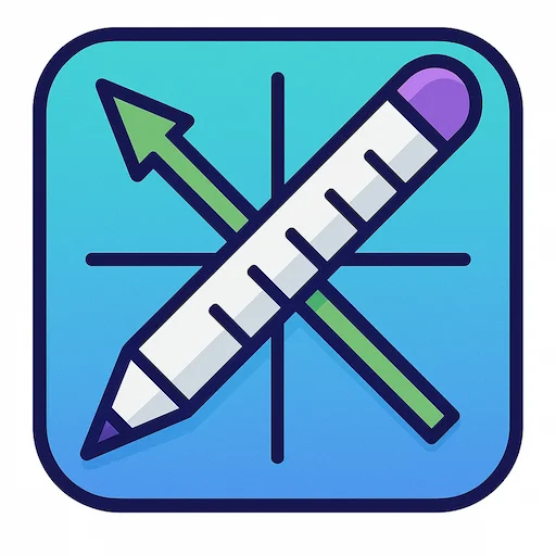 The coordinax logo: a ruler crossed with a green arrow on a blue square.